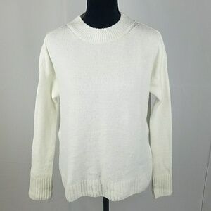 Brandy Melville women white wool blend long sleeve